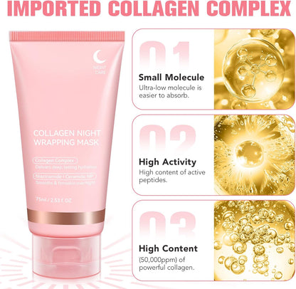 Collagen Night Wrapping Peel Off Mask (Buy 1 Get 1)