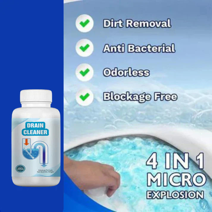 Powerful Drain Blockage & Sink Cleaner Powder